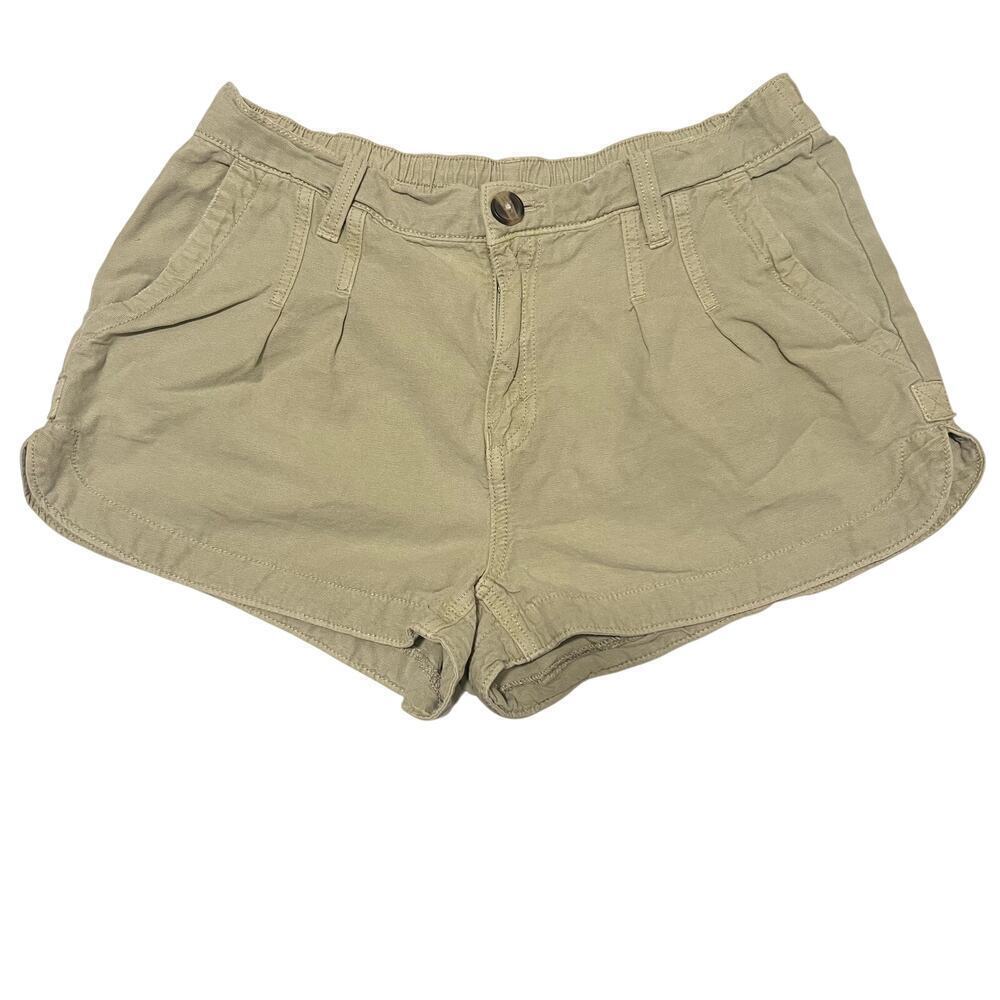 Aerie Green Pleated Utility Shorts Size Medium